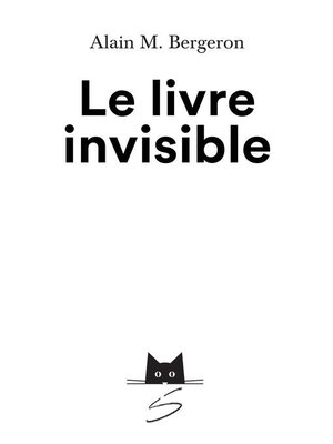 cover image of Le livre invisible